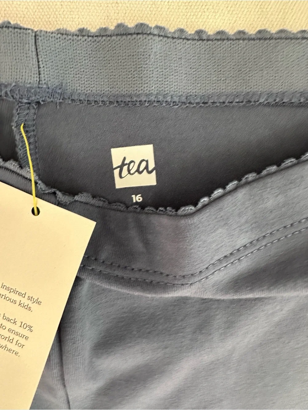 Tea Collection Slate Blue Girls' Stretch Leggings